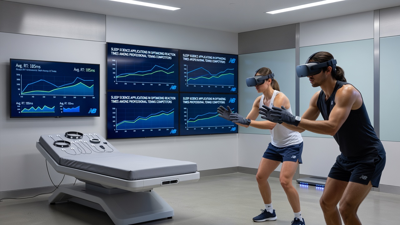 Sleep monitoring technology and reaction time testing equipment used by professional athletes