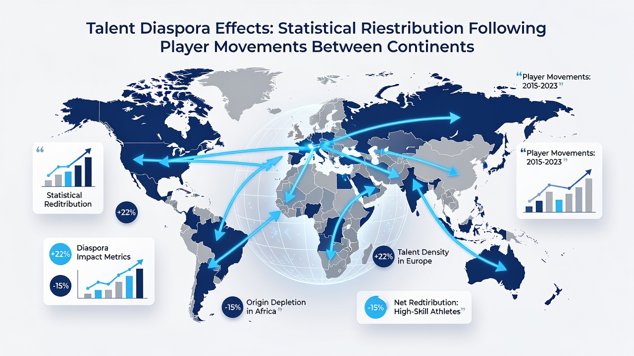Statistical changes in player performance after intercontinental transfers in major sports leagues