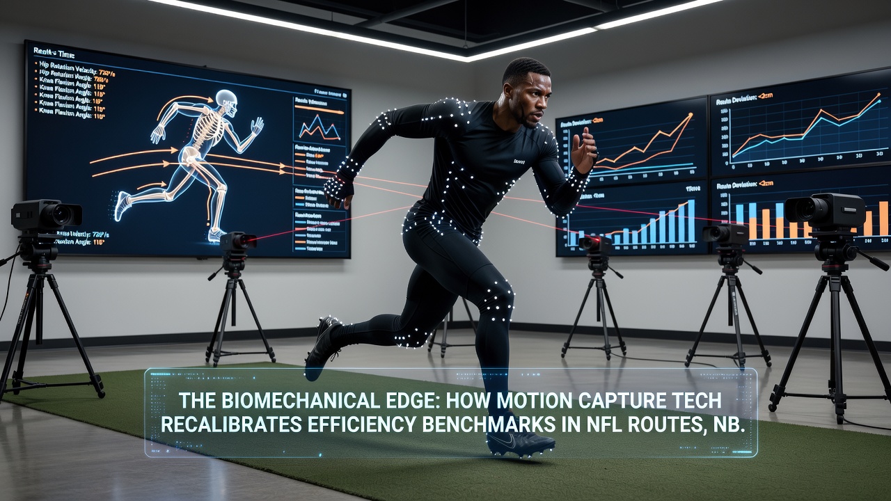 Detailed motion capture analysis of a baseball swing showing joint angles and force vectors